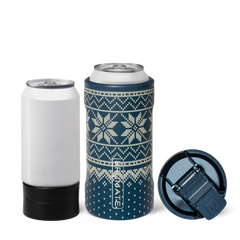Hopsulator Trio V2 | Black & White Checker | 12/16oz Standard Cans