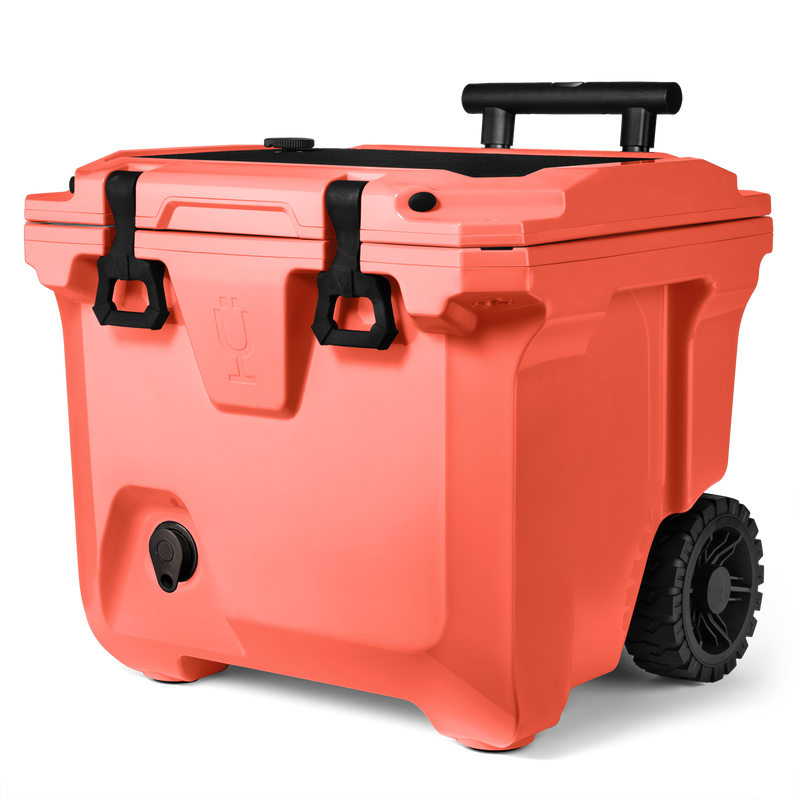 Br Tank 35-Quart Rolling Cooler | Papaya